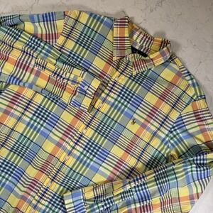 Polo by Ralph Lauren Yellow Multi-Color Plaid Button-Down Shirt